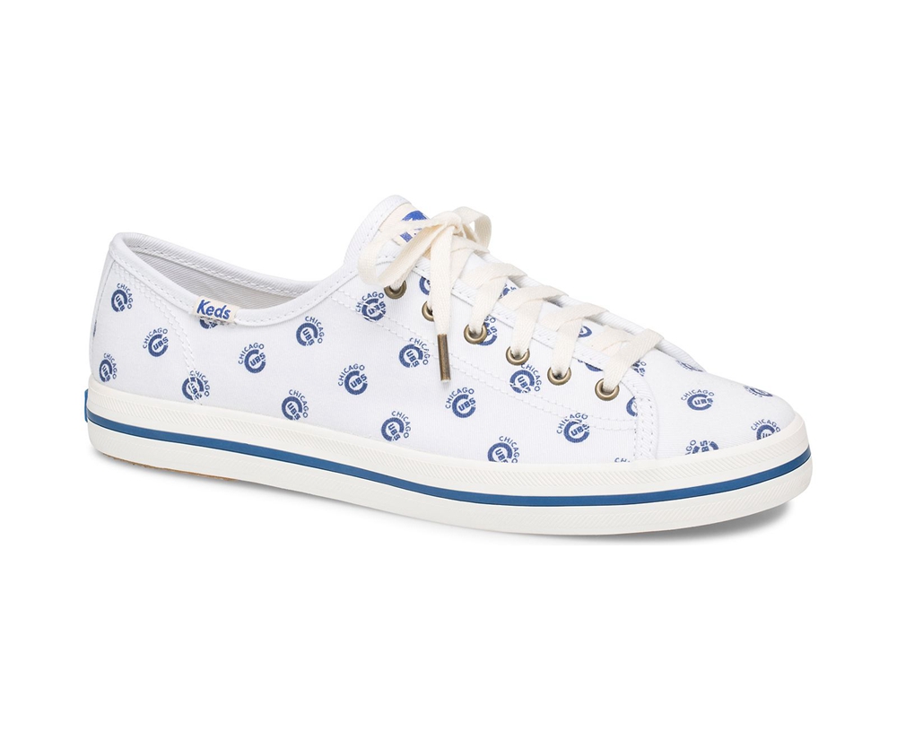 Keds Sneakers White/Blue - Kickstart MLB® - Womens JZEXSU-186